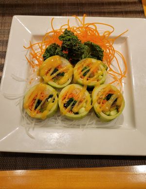 Naruto vegetable appetizer - pretty good at Sushi Thai Garden in Saratoga Springs
