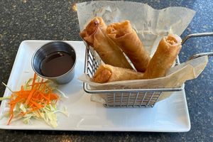 Vegan “egg rolls"  at Chang Thai Durango in Durango