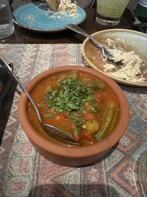 Bamia Bil Bandorah (okra)  at Freekeh in San Francisco