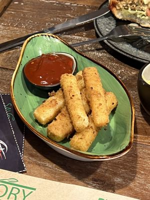 Mozarella Sticks  #Veganuary at Savory in Frankfurt