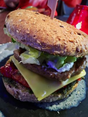 Toscana Burger  at Savory in Frankfurt