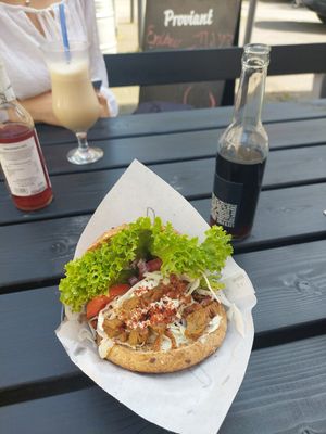 Döner burger at Savory in Frankfurt
