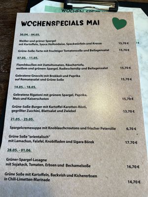 Karte Mai   at Savory in Frankfurt