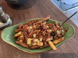 Cheesy Bacon Fries 🍟   at Savory in Frankfurt