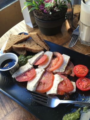 Vegan plate!  at Savory in Frankfurt