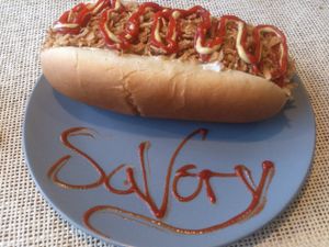 Crazy savoury hotdog, prototype for VIKEA at Savory in Frankfurt