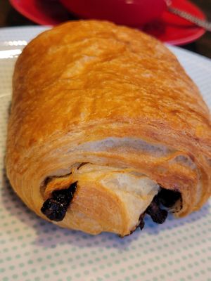 Chocolate croissant at 123V Bakery in London