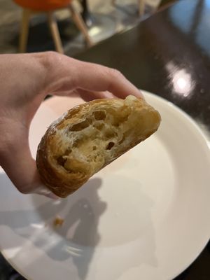 Almond croissant to die for   at 123V Bakery in London