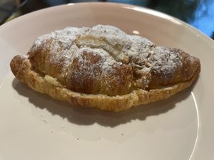 Heavenly almond croissant  at 123V Bakery in London