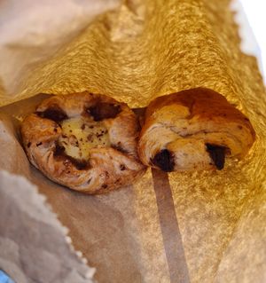 Custard Danish & Pain au Chocolat at 123V Bakery in London