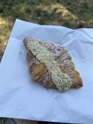 almond croissantt  at 123V Bakery in London