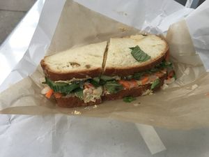 Hummus sandwich  at Flour Bakery and Cafe - Fort Point in Boston