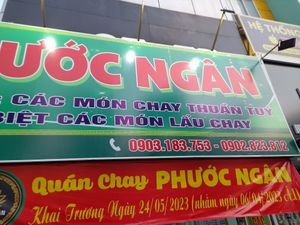 Sign outside at Phưoc Ngan in Ho Chi Minh City