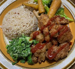 Soy meat with vegetables   at Big Apple  in Hiroshima