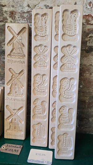 Cookie molds at Peppernuts Amsterdam Bloemenmarkt in Amsterdam