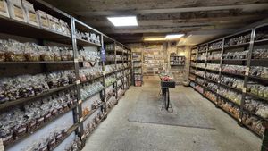 Shop - many items but few vegan at Peppernuts Amsterdam Bloemenmarkt in Amsterdam