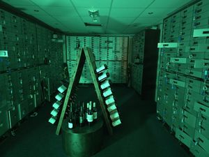 Wine cellar at Bistrobar Indonesia - temporarily closed in Haarlem