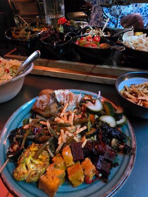 Ricetable - selection on plate at Bistrobar Indonesia - temporarily closed in Haarlem