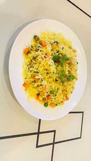 Yellow Rice at Govinda's Restaurant in Phuket