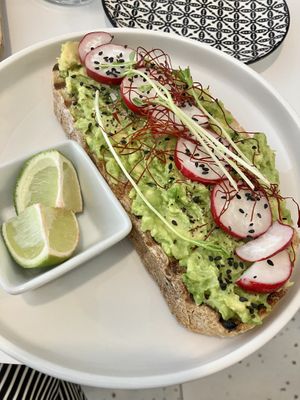 Avo sandwich (vegan version without cream cheese)  at Moja Marína in Banska Stiavnica