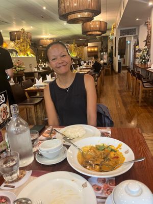 Thai red curry ‘duck’ (soy)  at Thai Pothong in Newtown