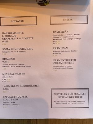 Drinks and cheese   at NOAH in Mainz