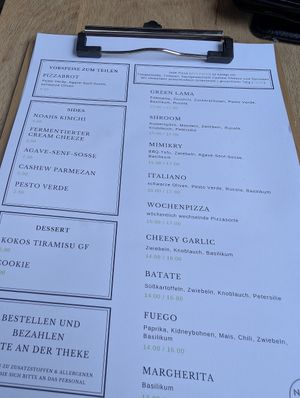 Menü at NOAH in Mainz