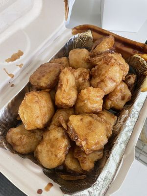 Orange chicken   at Crazy Pepper in San Francisco