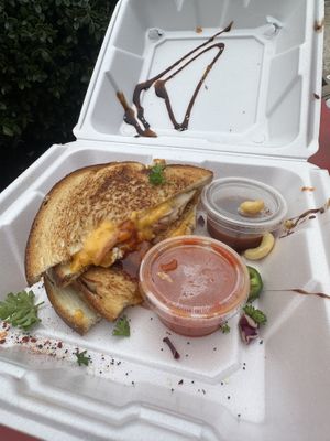 Vegan disco (an errant macaroni)  at Grilled Cheese Gallery in Provincetown