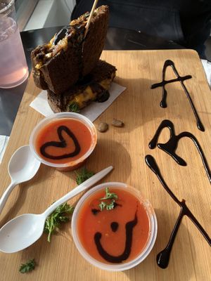 Loved the presentation! 💕   at Grilled Cheese Gallery in Provincetown