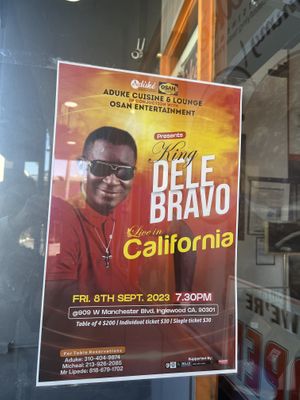   at Aduke Nigerian Cuisine & Lounge in Inglewood