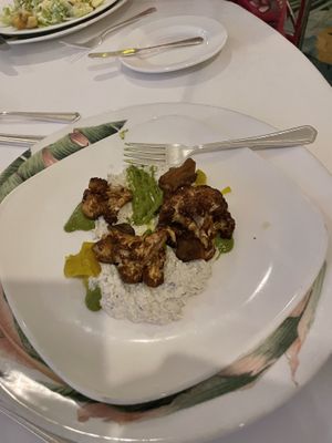 Hummus and roasted cauli   at Commander's Palace in New Orleans