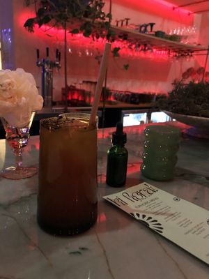 Hi lemonade with 50mg butterfly pea flower tincture   at Hi Flora! in Minneapolis