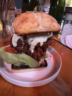 Fried maitake sandwich   at Hi Flora! in Minneapolis