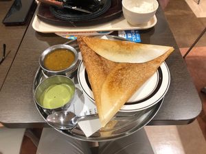 Masala dosa & sambar set  at Halal Dosa Biryani - ハラールドーサビリヤニ in Narita