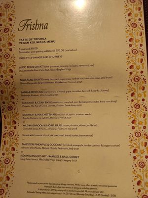  at Trishna in London