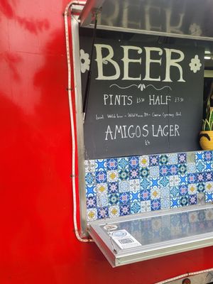 Drinks at Amigos Burritos in Llanberis