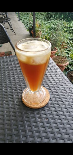 Papelón con limón (Venezuelan drink) at Imenü in Escazu