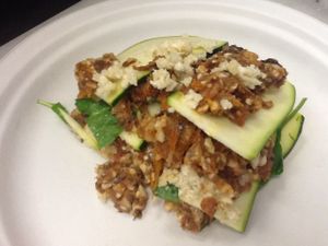 Raw vegan, gluten-free rustic lasagna. at Superfoods Cafe & Market in Mt Airy