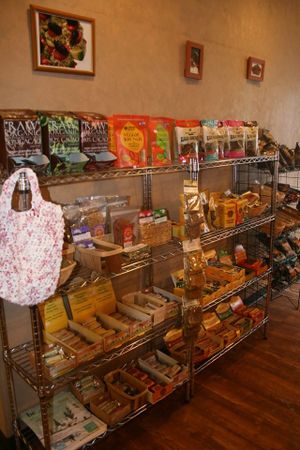 Vegetarian, raw vegan, GF snacks galore. at Superfoods Cafe & Market in Mt Airy
