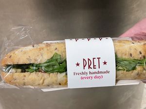 Avocado and olive sandwich from Pret A Manger, Edinburgh Airport   at EDI - Prêt A Manger in Edinburgh