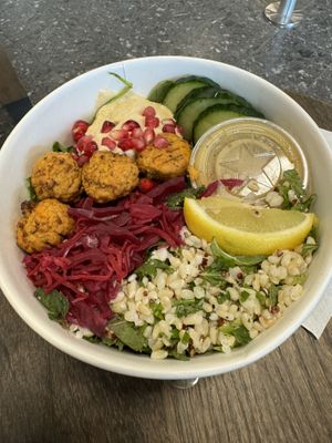 That falafel salad   at EDI - Prêt A Manger in Edinburgh