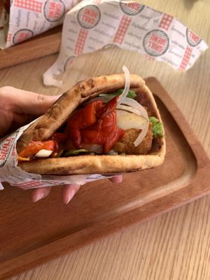 Falafel pita   at Papu Gyros in Ksamil