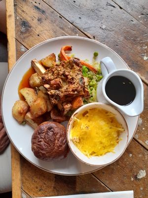 Nut roast and Yorkshire pudding at The Queen's Head in Kingston Upon Thames