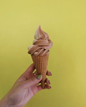 Nut based chocolate mixed with dairy vanilla   at Follow The Swirl Ice Cream in Margate