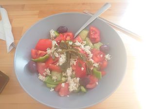 Greek salad  at T Veg  in Rhodes