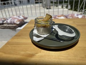 Coconut desert  at T Veg  in Rhodes