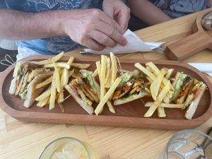 Club sandwich   at T Veg  in Rhodes