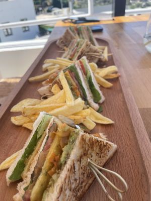 Club sandwich  at T Veg  in Rhodes