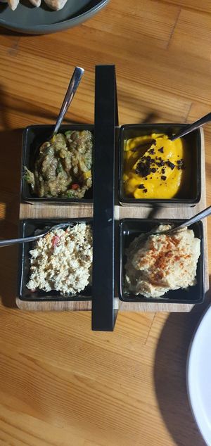 Big recommendation (dips) at T Veg  in Rhodes